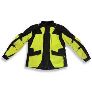 Tourmaster Mens Transition 4 Adventure Touring Motorcycle Jacket - Hi Viz -XXL